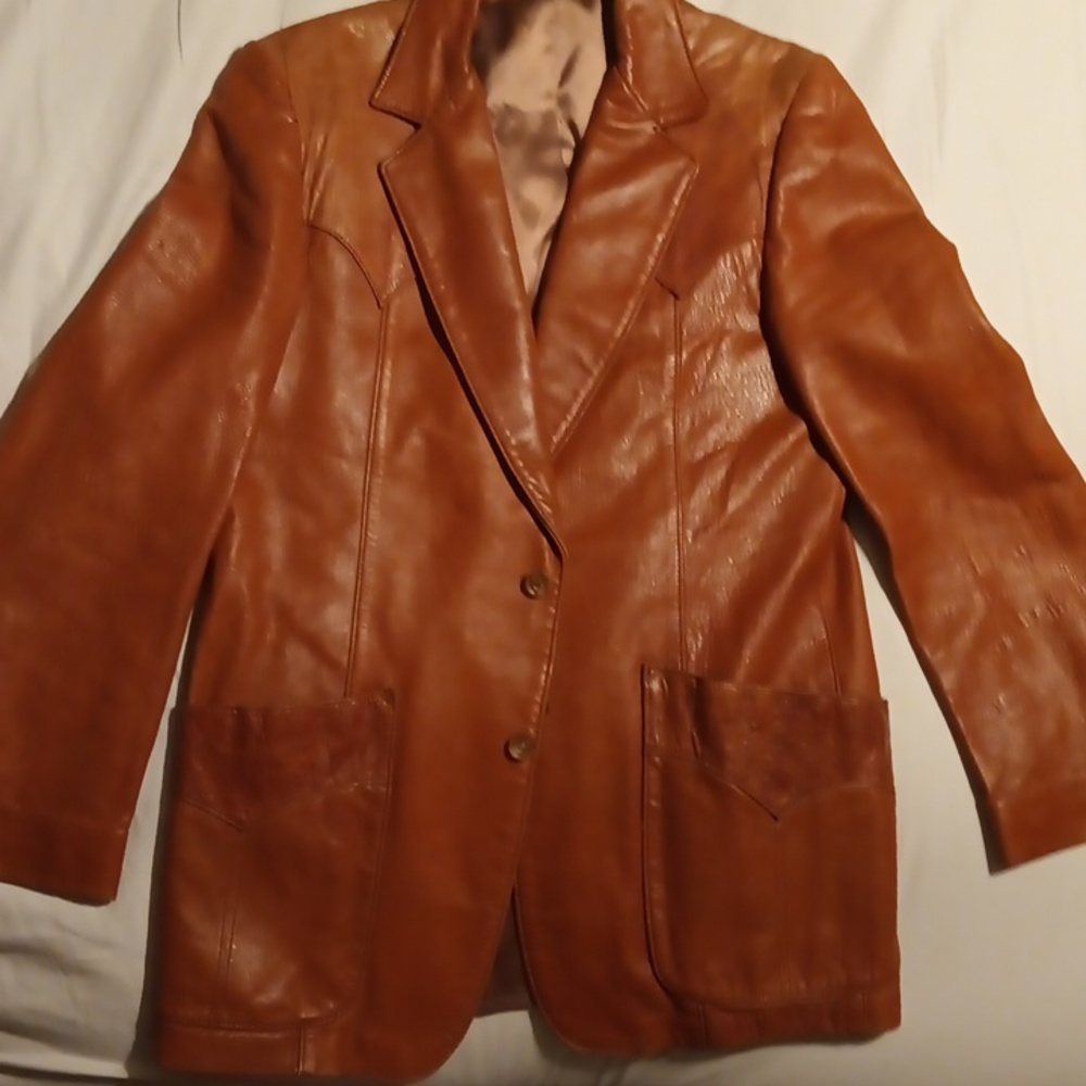 Vintage stetson leather jacket